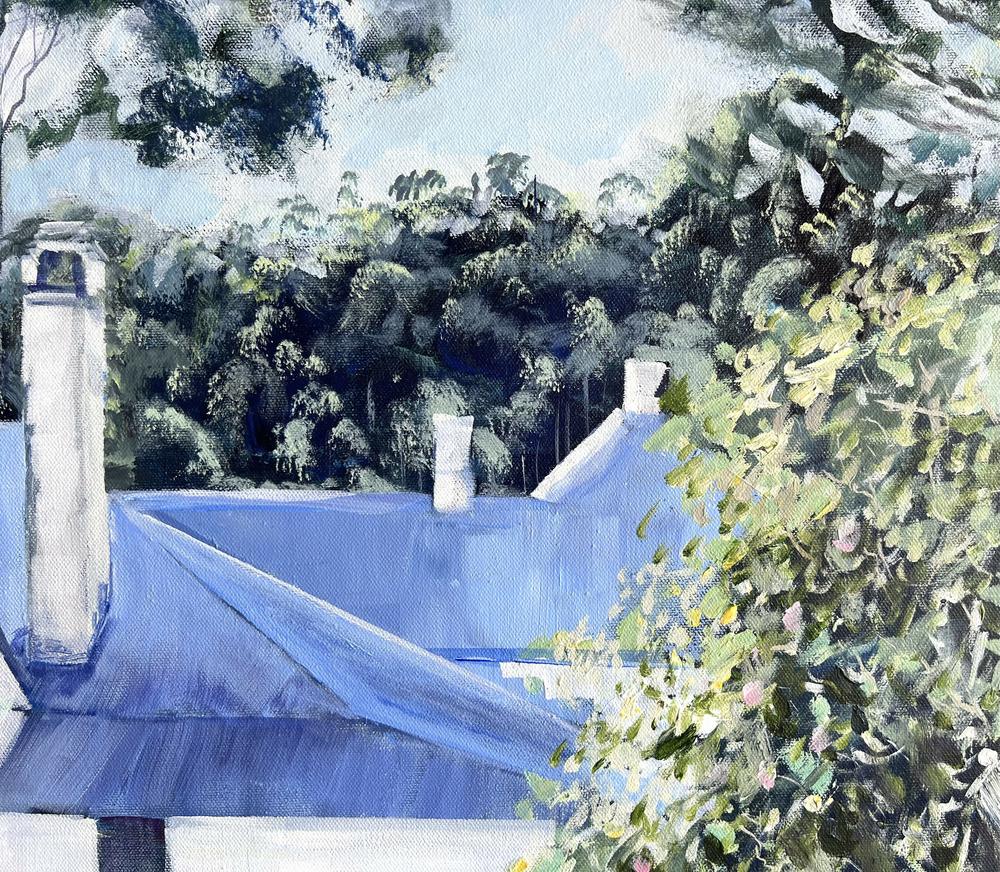 Commandants House. Original hand-painted artwork by Meredith Howse. - Image 9