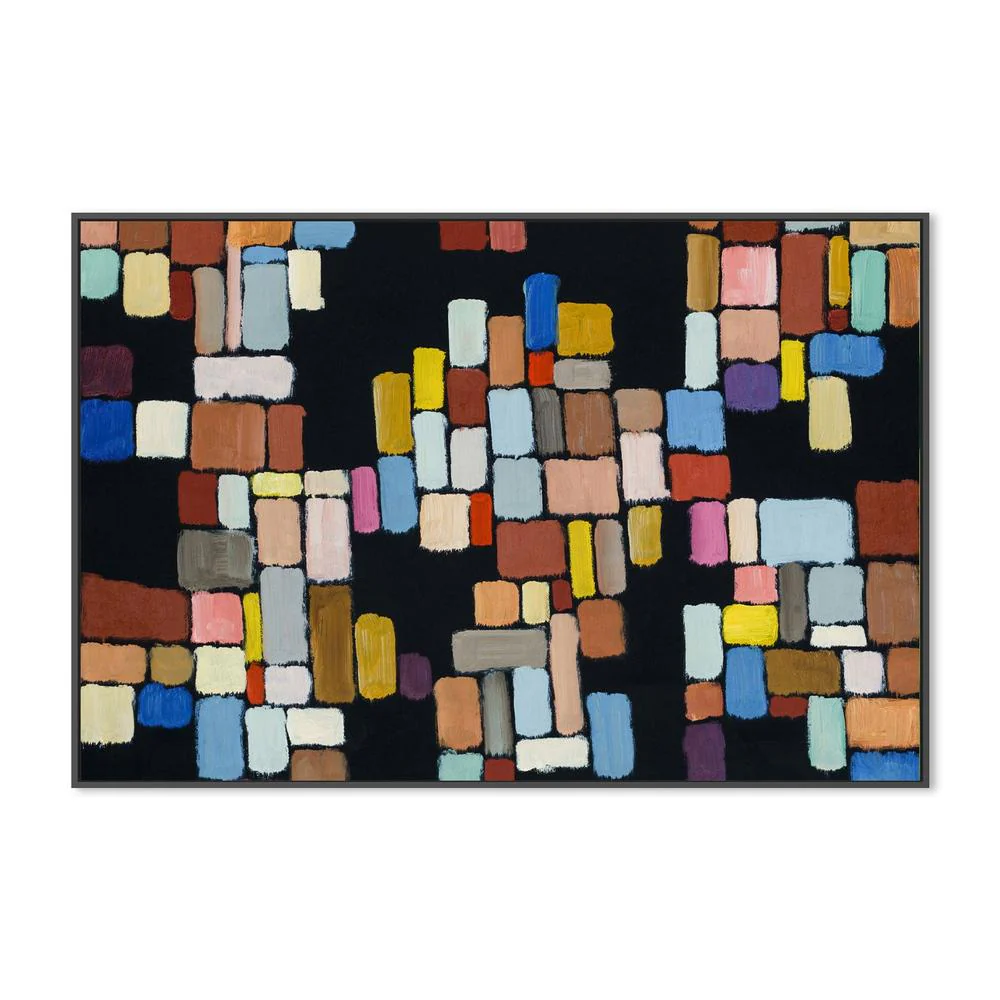 Connect The Blocks, Hand-Painted Canvas - Image 3