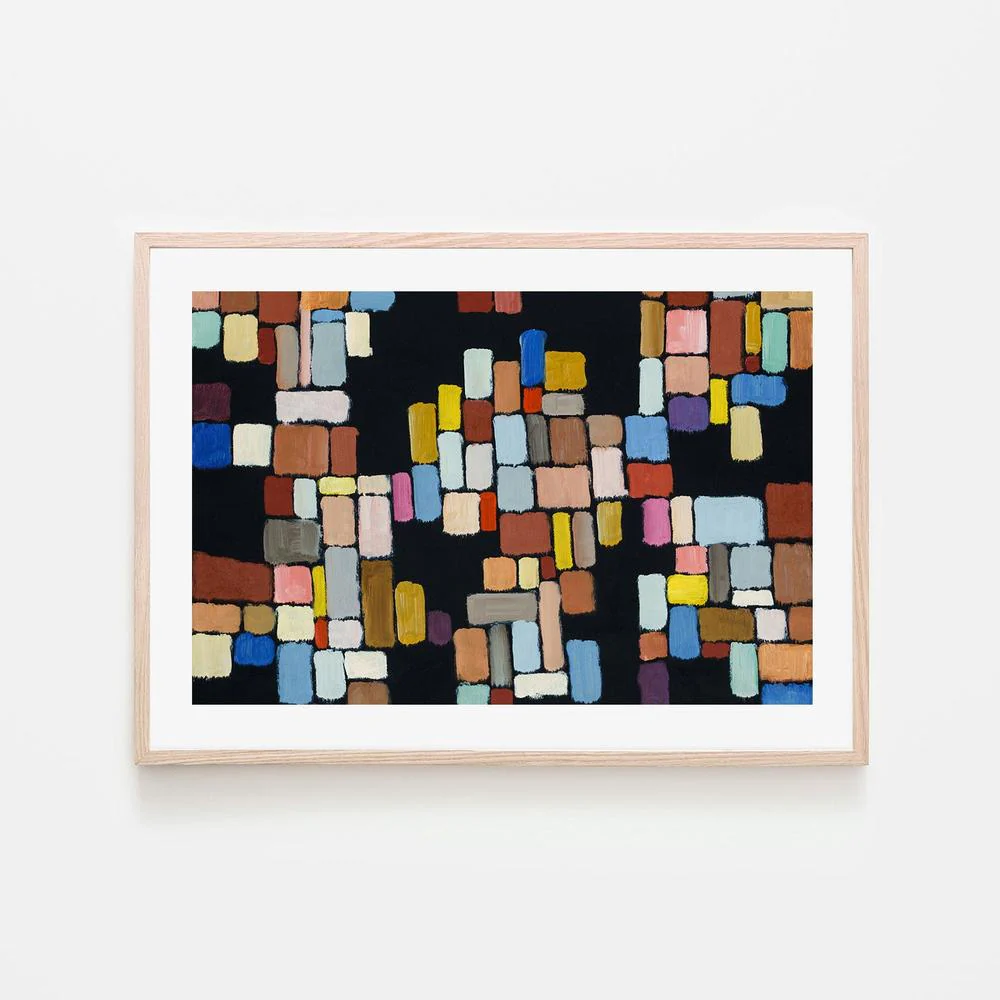 Connect The Blocks, Hand-Painted Canvas - Image 6