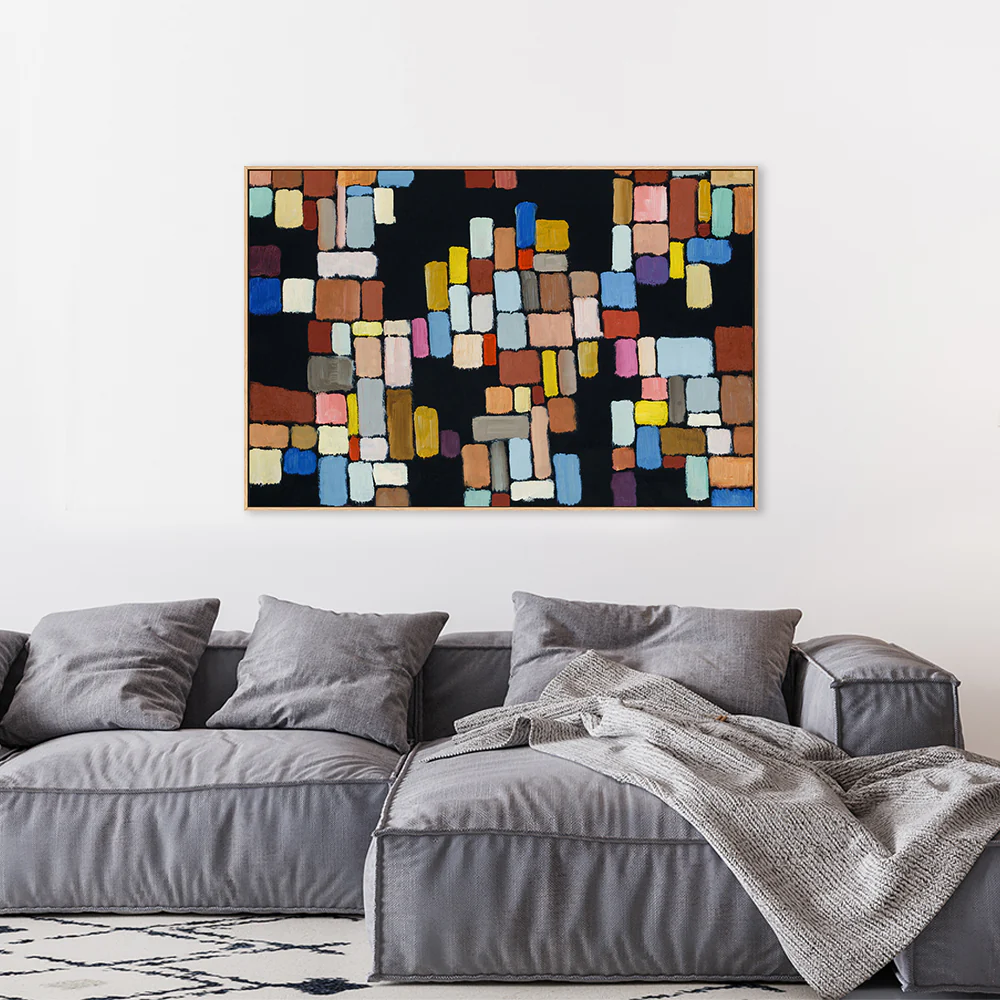 Connect The Blocks, Hand-Painted Canvas - Image 7