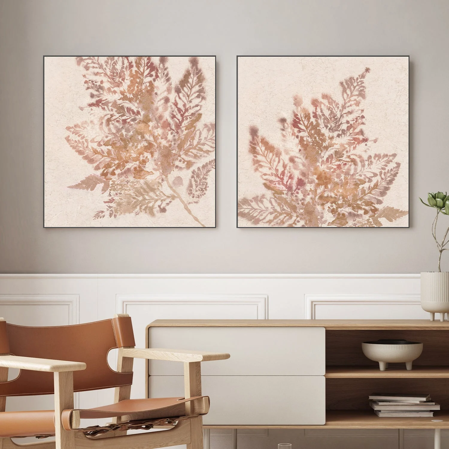 Coral Fern, Style A & B, Set Of 2 - Image 2