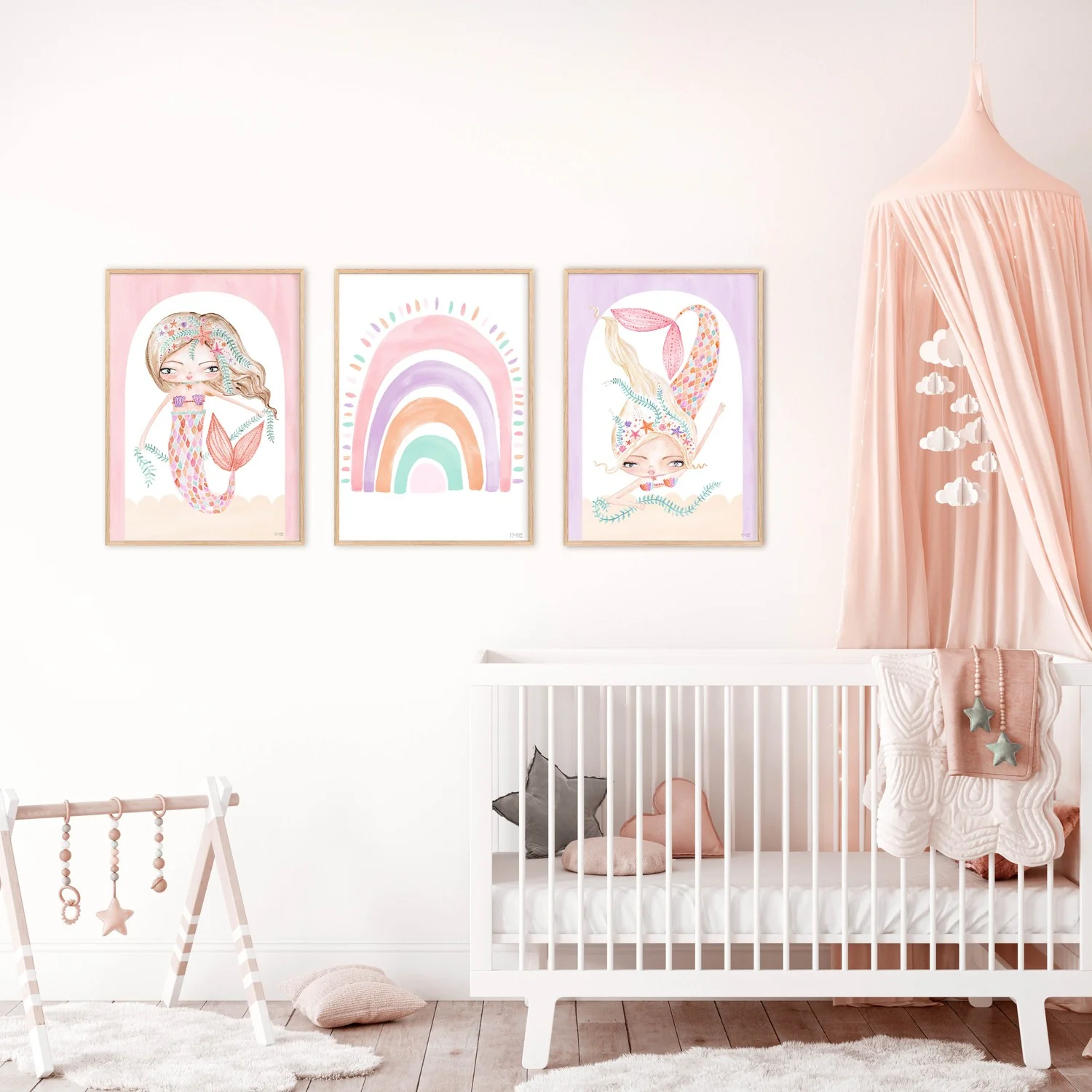 Coral Mermaid, Set of 3 - Image 7