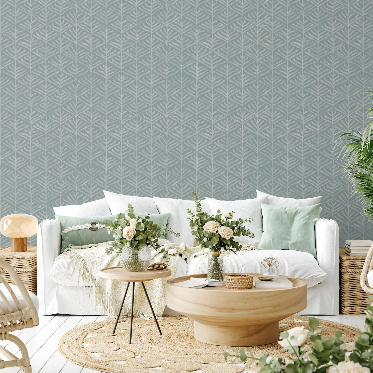 Coral Sea Blue Grey, Wallpaper - Image 2