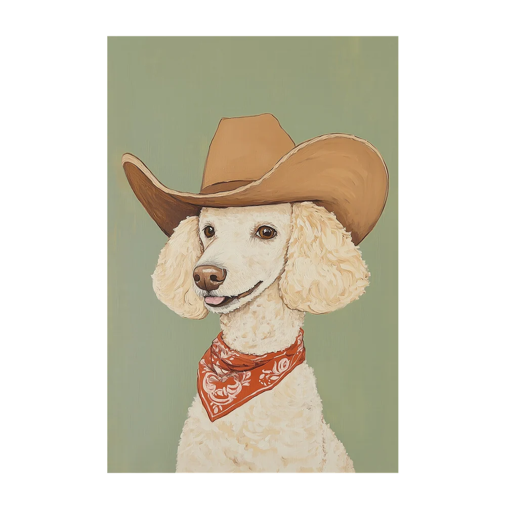 Cowboy Poodle Dog