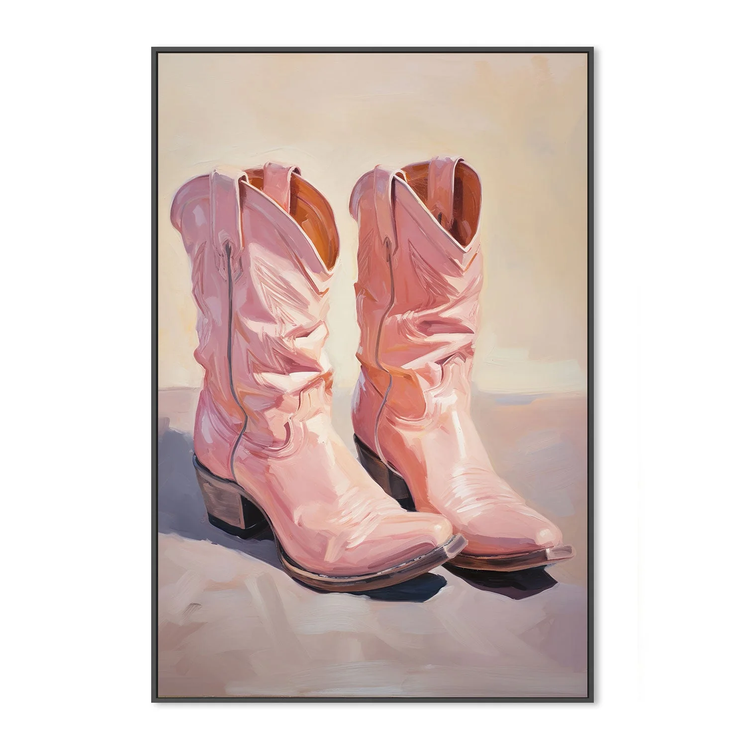 Cowgirl's Pastel Pink Boots - Image 3