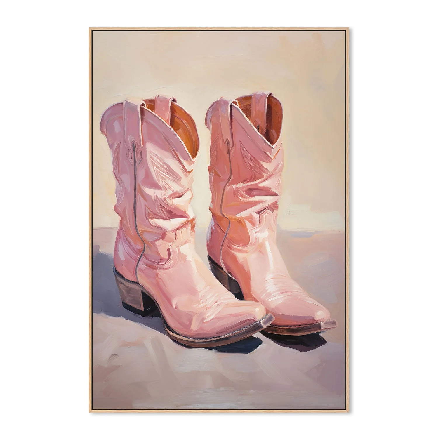Cowgirl's Pastel Pink Boots - Image 4