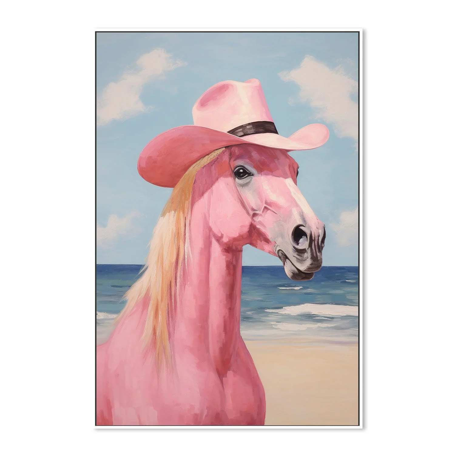 Cowgirl's Pink Horse - Image 6