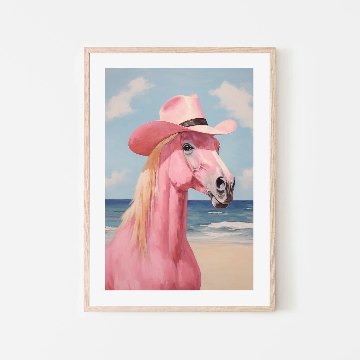 Cowgirl's Pink Horse - Image 7