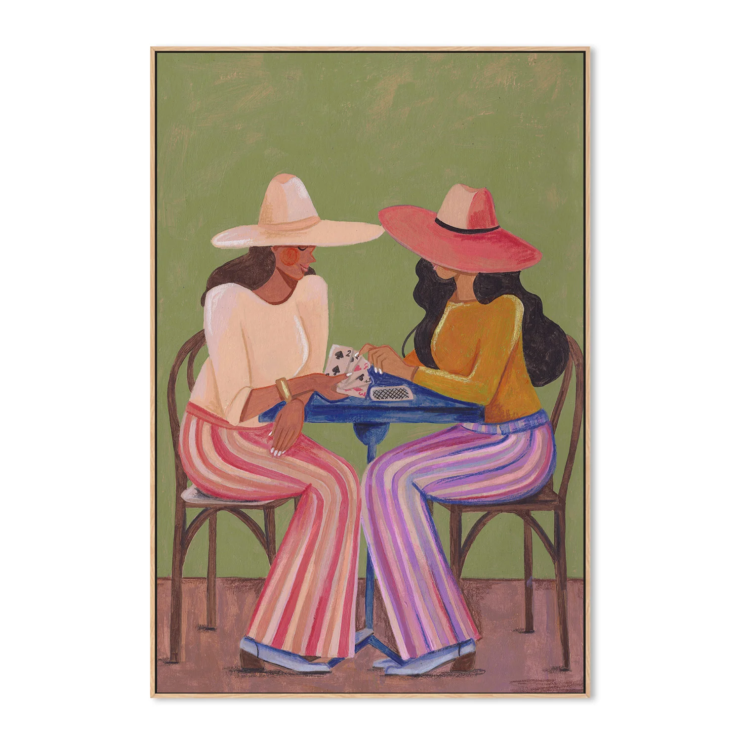 Cowgirls playing cards - Image 4