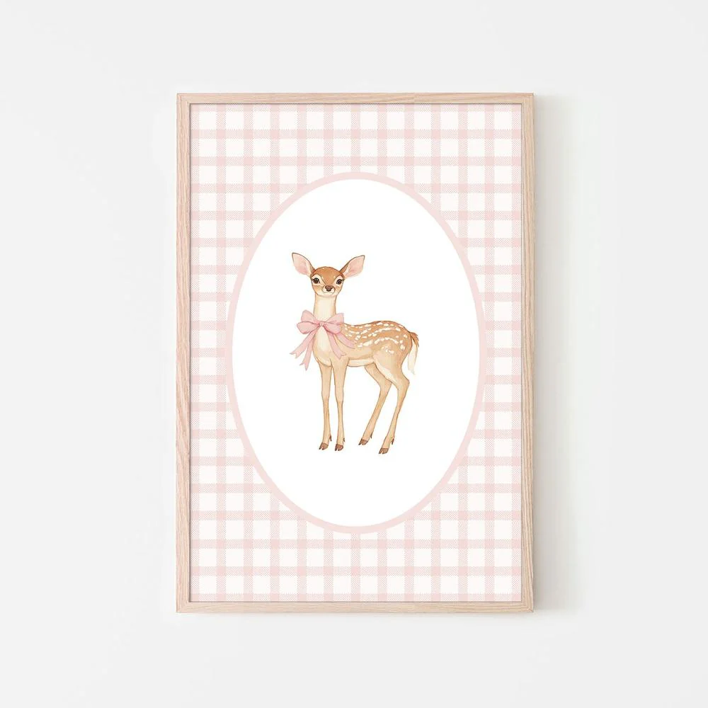 Cute Fawn Pink Bow - Image 6