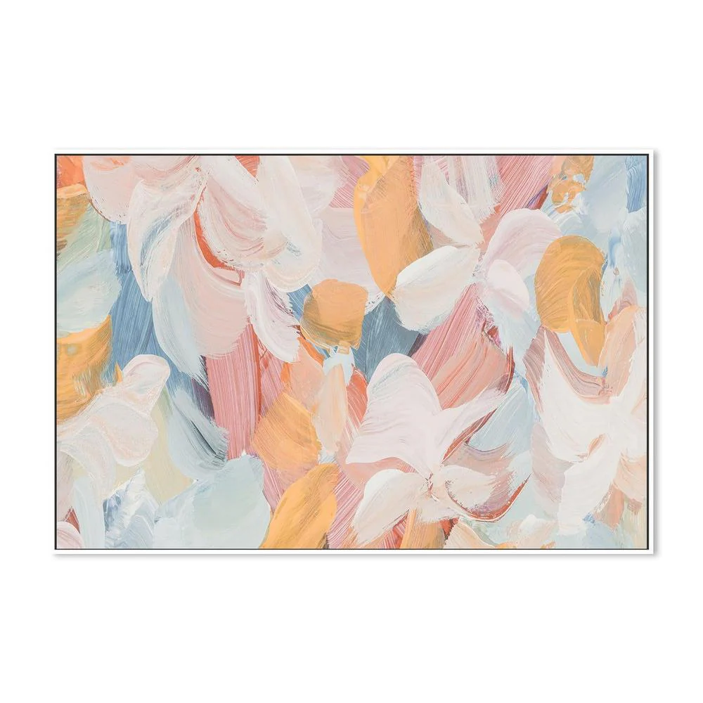 Daisy Abstract , Hand-painted Canvas - Image 4