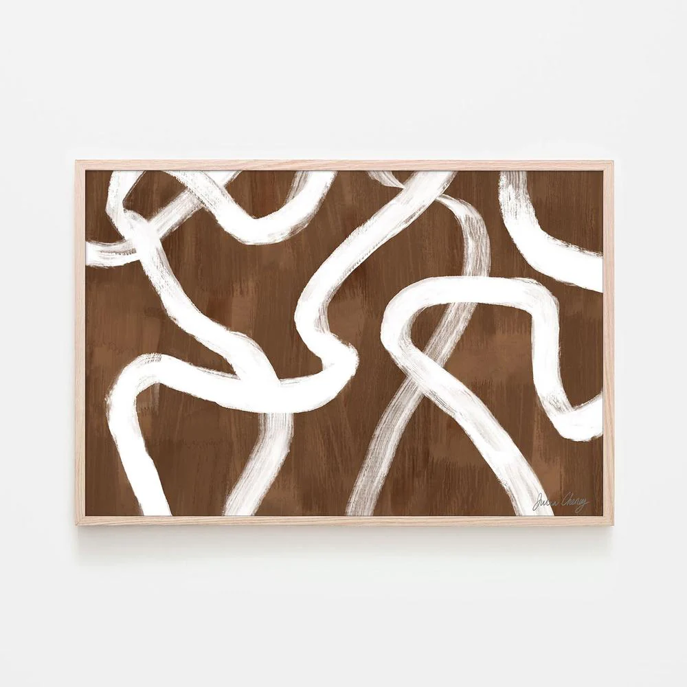 Dancing White Ribbon Over Tan - Image 6