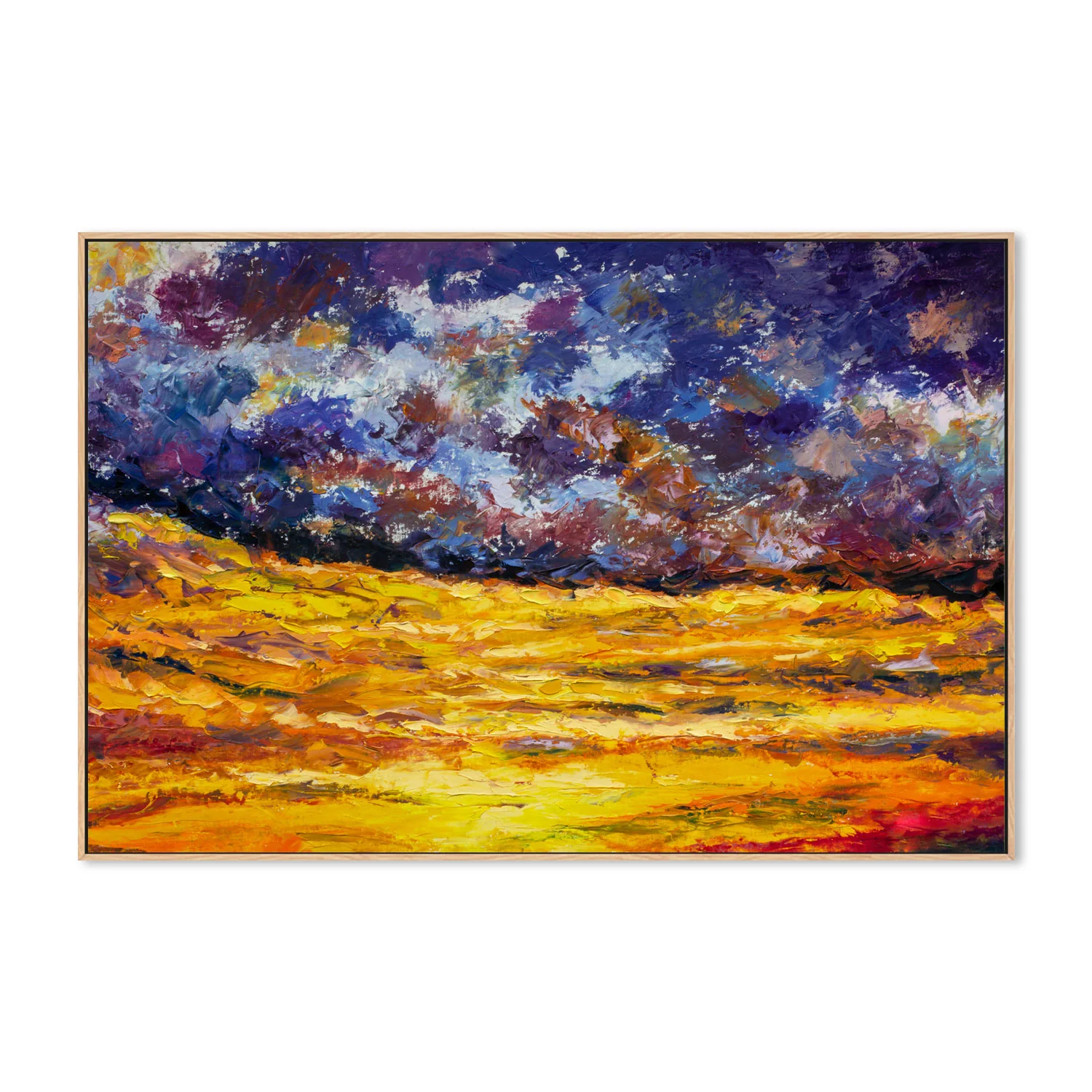 Day and Night, Hand-Painted Canvas - Image 4