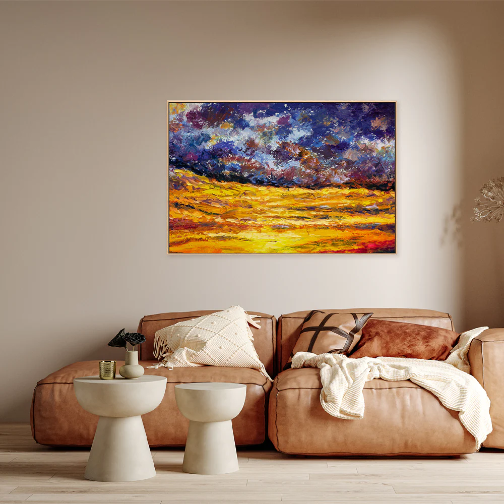 Day and Night, Hand-Painted Canvas - Image 7
