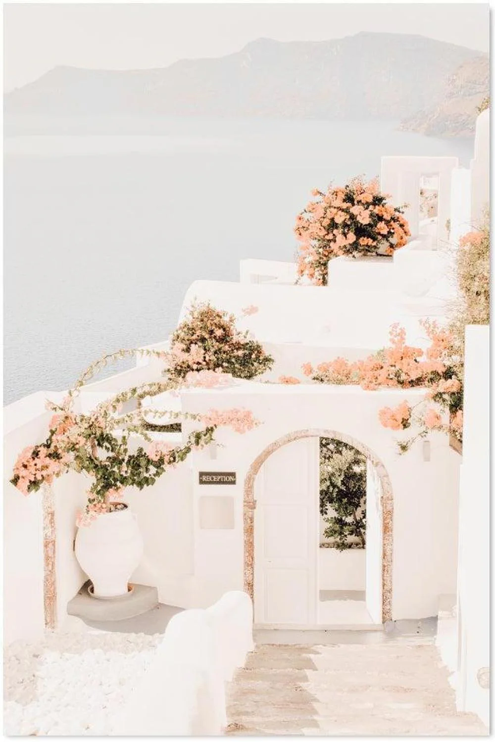Days In Santorini, Greek Island, Soft Print