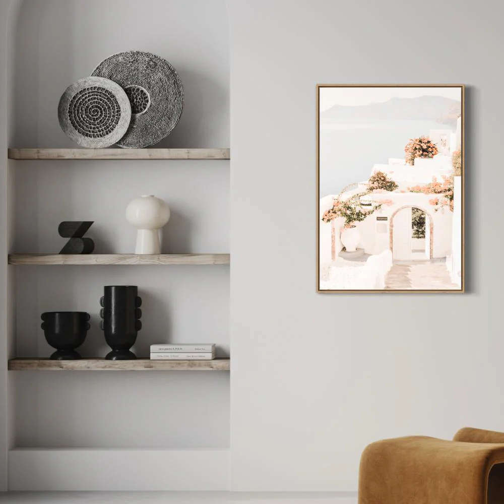 Days In Santorini, Greek Island, Soft Print - Image 3