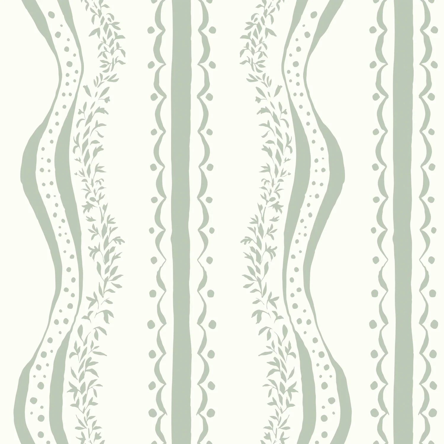 Decorative Waves Mint Green Style A, Wallpaper - Image 3