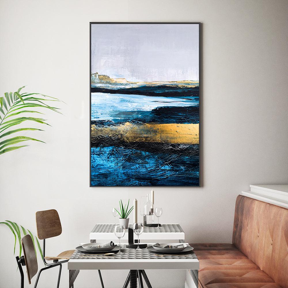 Deep Horizon , Hand-painted Canvas - Image 2
