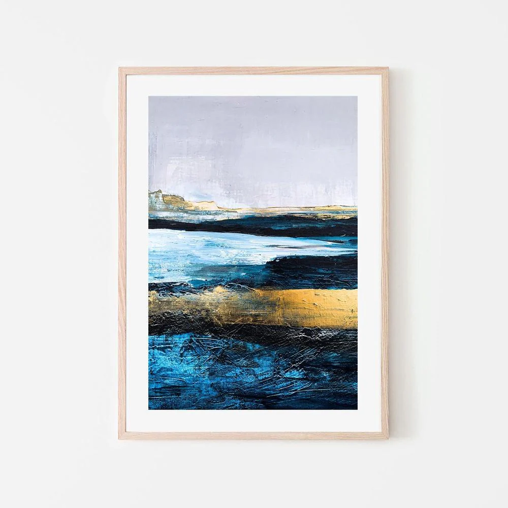 Deep Horizon , Hand-painted Canvas - Image 6