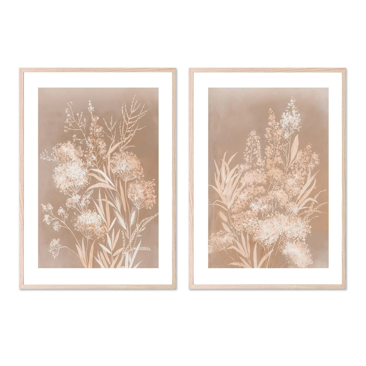 Delicate Bunch, Mocha Mousse, Style A & B, Set Of 2 - Image 6