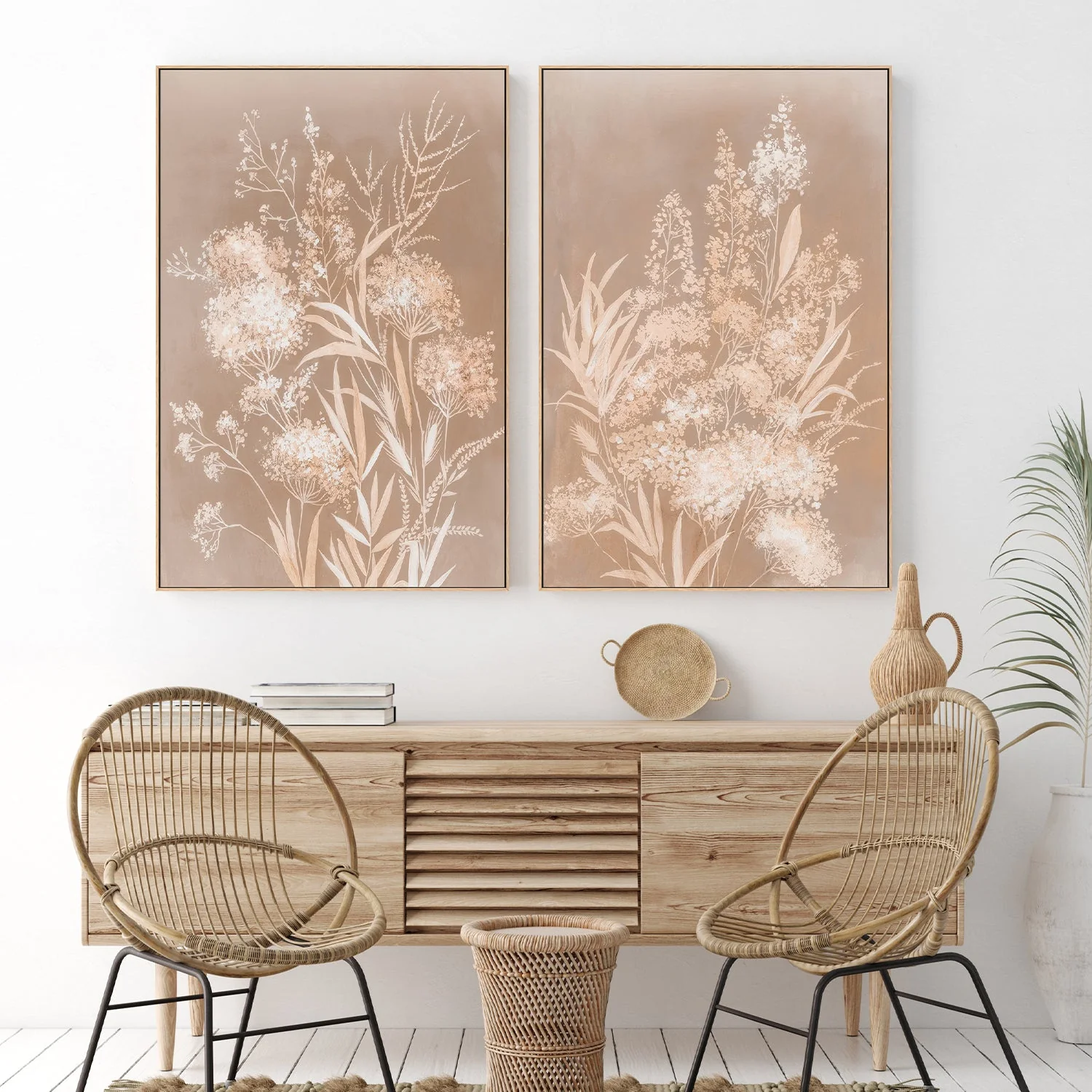Delicate Bunch, Mocha Mousse, Style A & B, Set Of 2 - Image 7