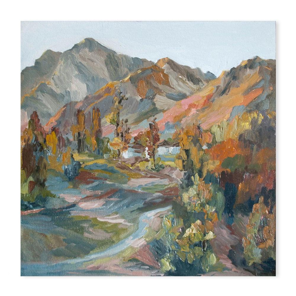 Desert Mountains  , Hand-painted Canvas