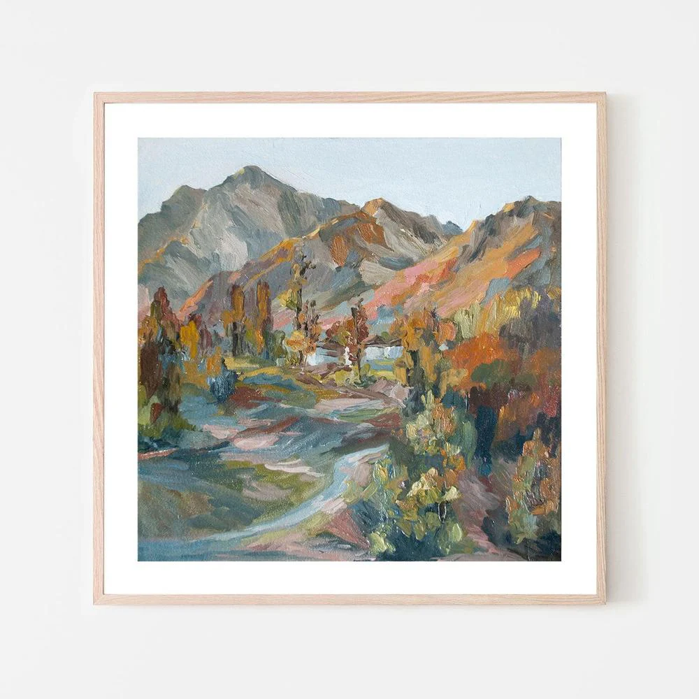 Desert Mountains  , Hand-painted Canvas - Image 6