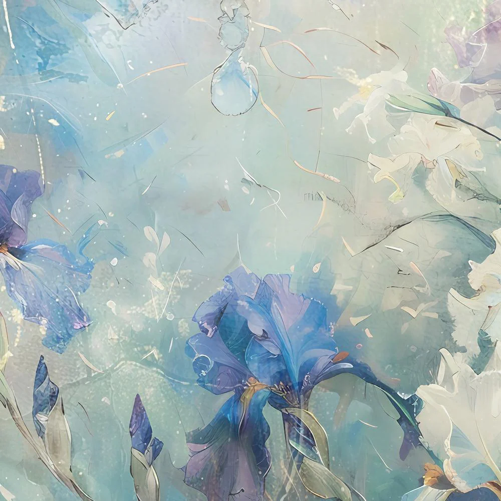 Dreamy Blue Irises - Image 10