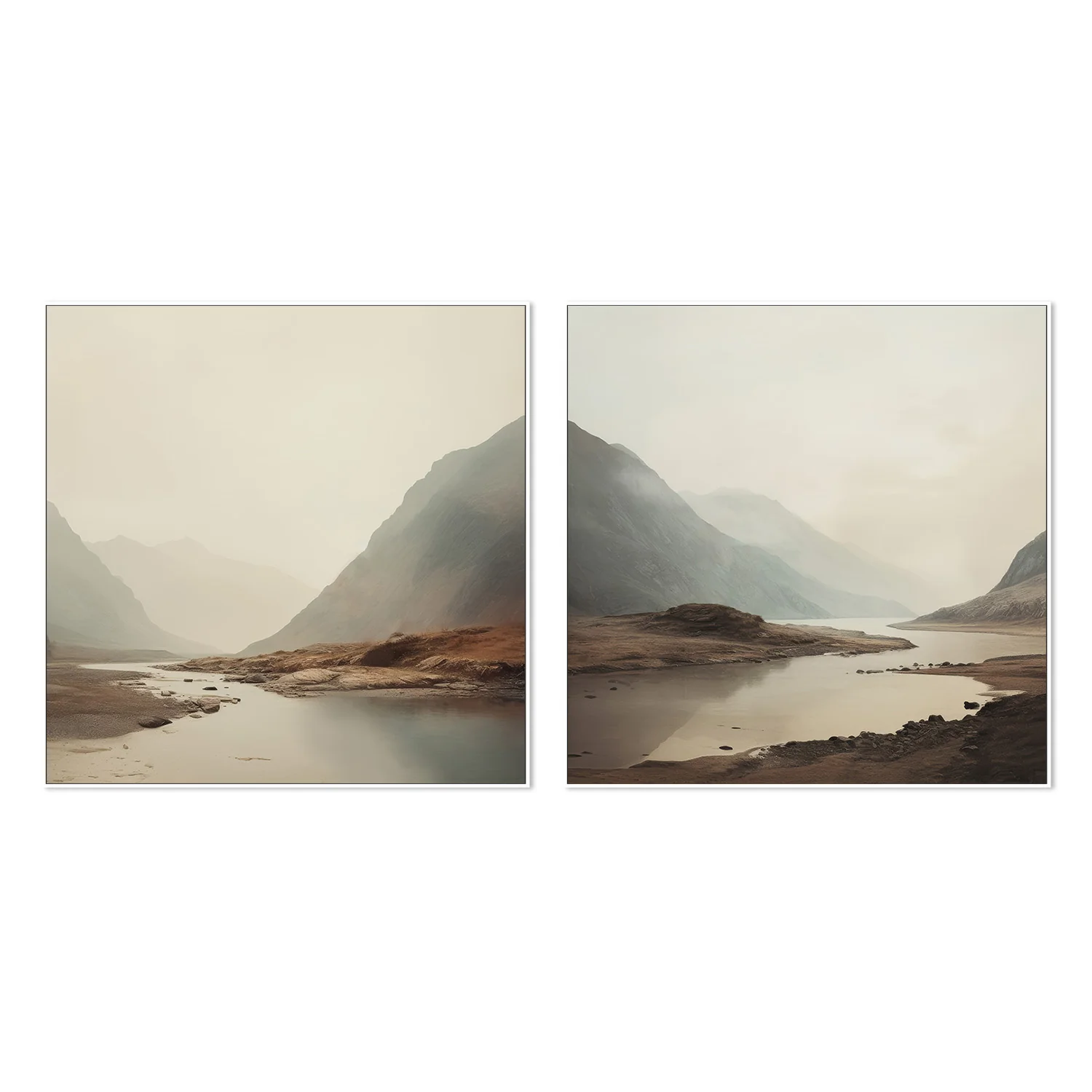 Dreamy Mountain Mirage, Style A & B, Set Of 2 - Image 5