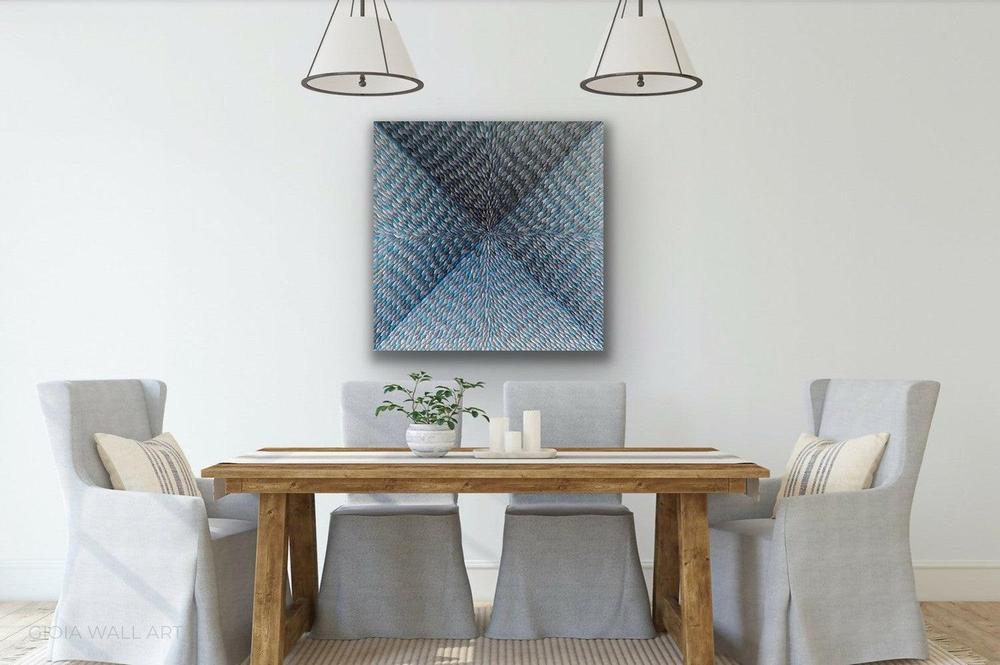 Dusk, Acrylic on Canvas,, 91.4x91.4cm by Guzaliya Xavier , Original Artwork - Image 2