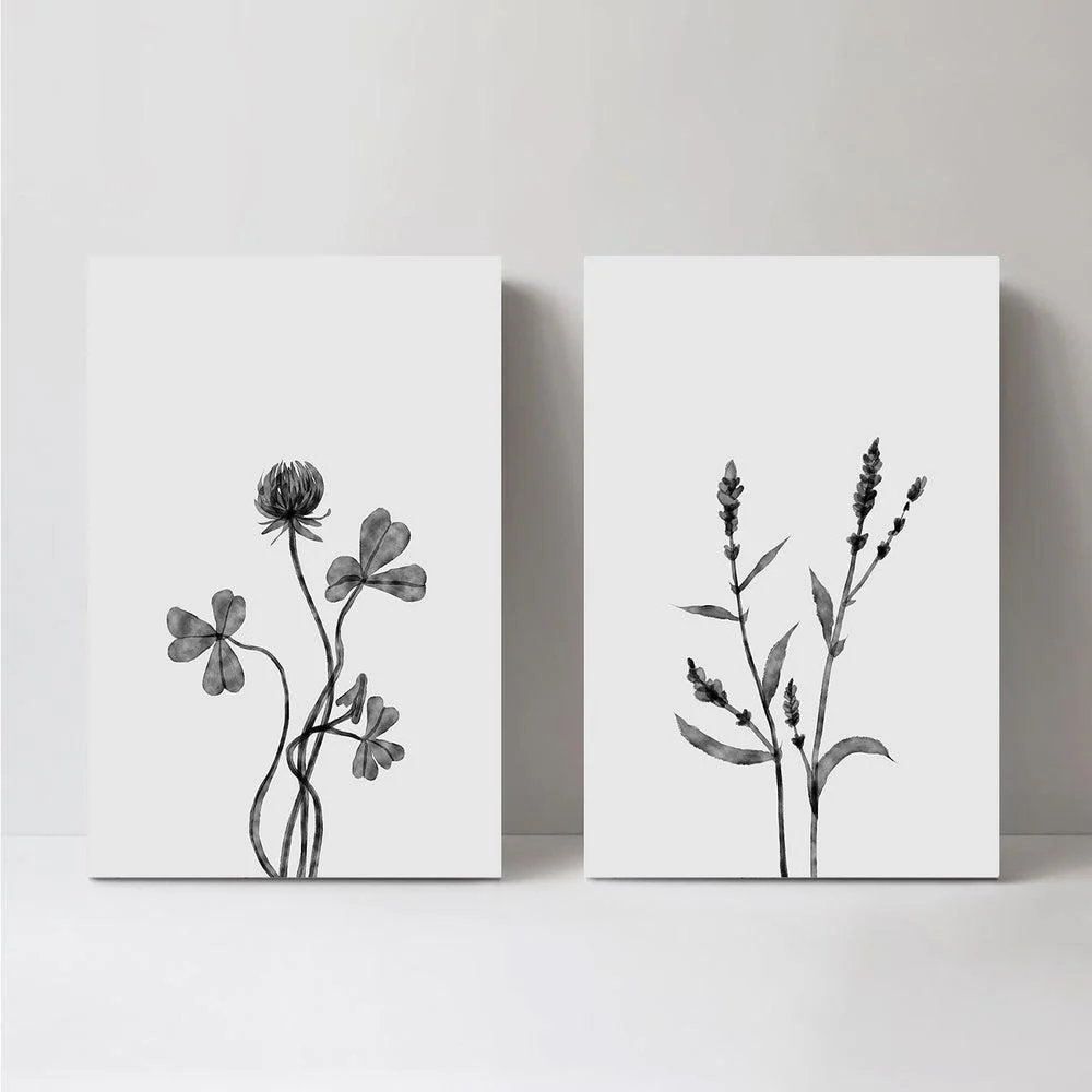 Dutch Clover And Orache, Set Of 2, Style A - Image 3