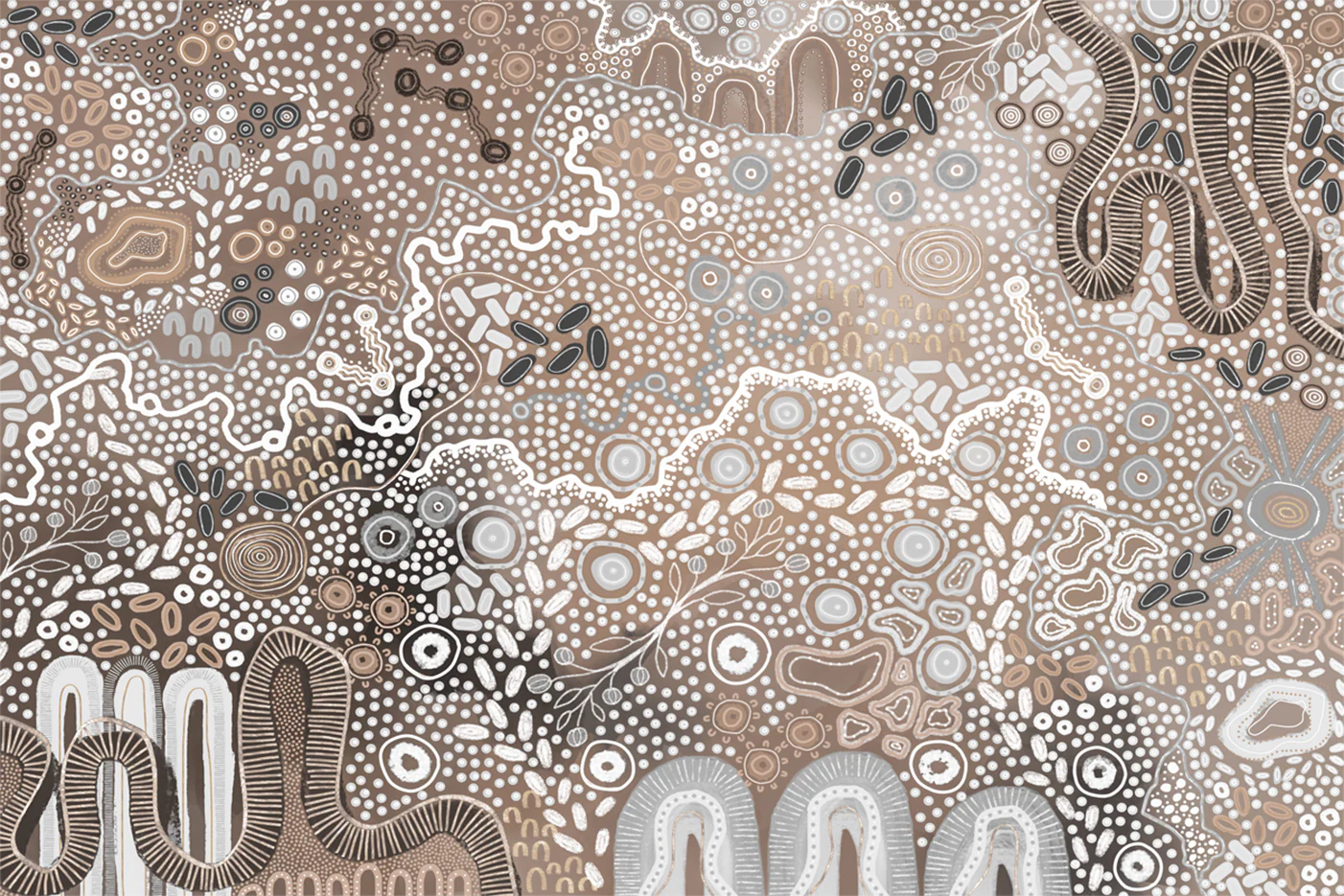 Earth’s Gathering, Brown Tones