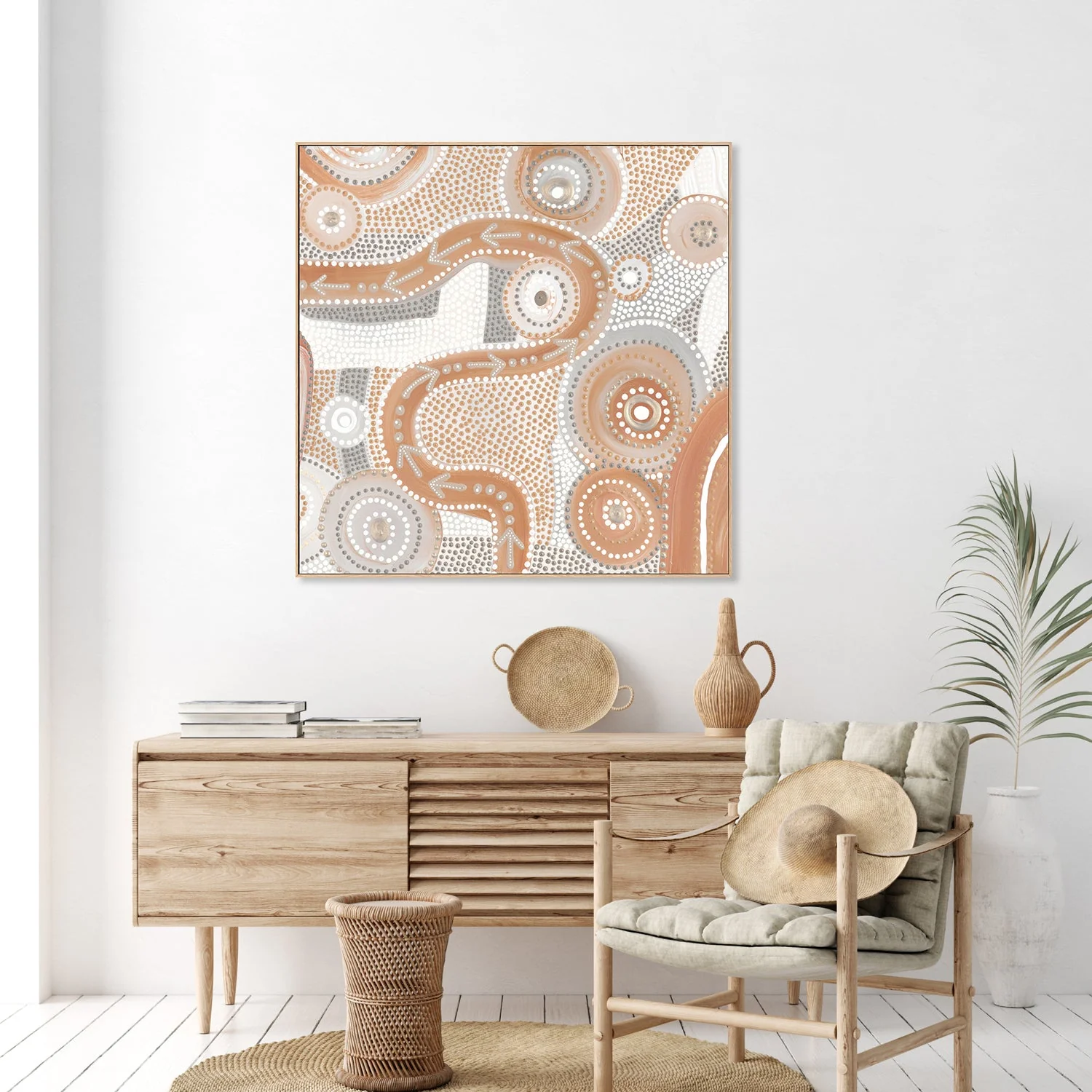 Emu Dreaming, Peach Colour - Image 7