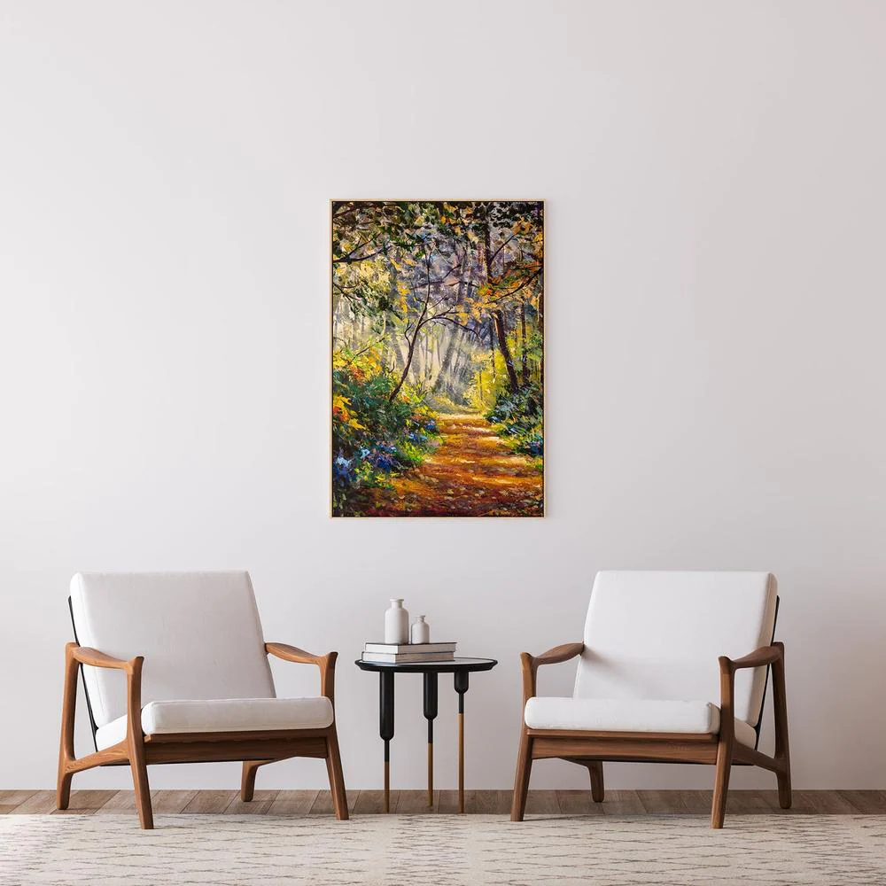 Entrance To The Forest, Hand-Painted Canvas - Image 2