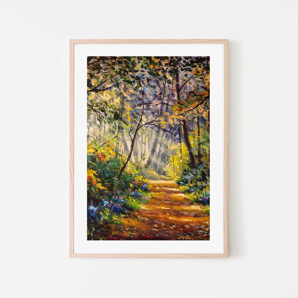 Entrance To The Forest, Hand-Painted Canvas - Image 6