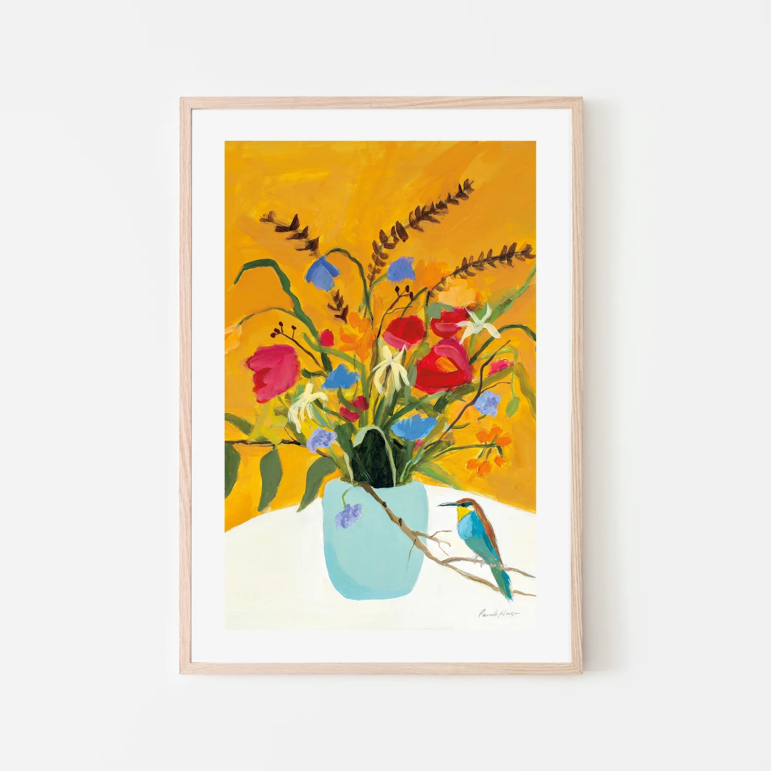 Fall Floral With Bird - Image 6
