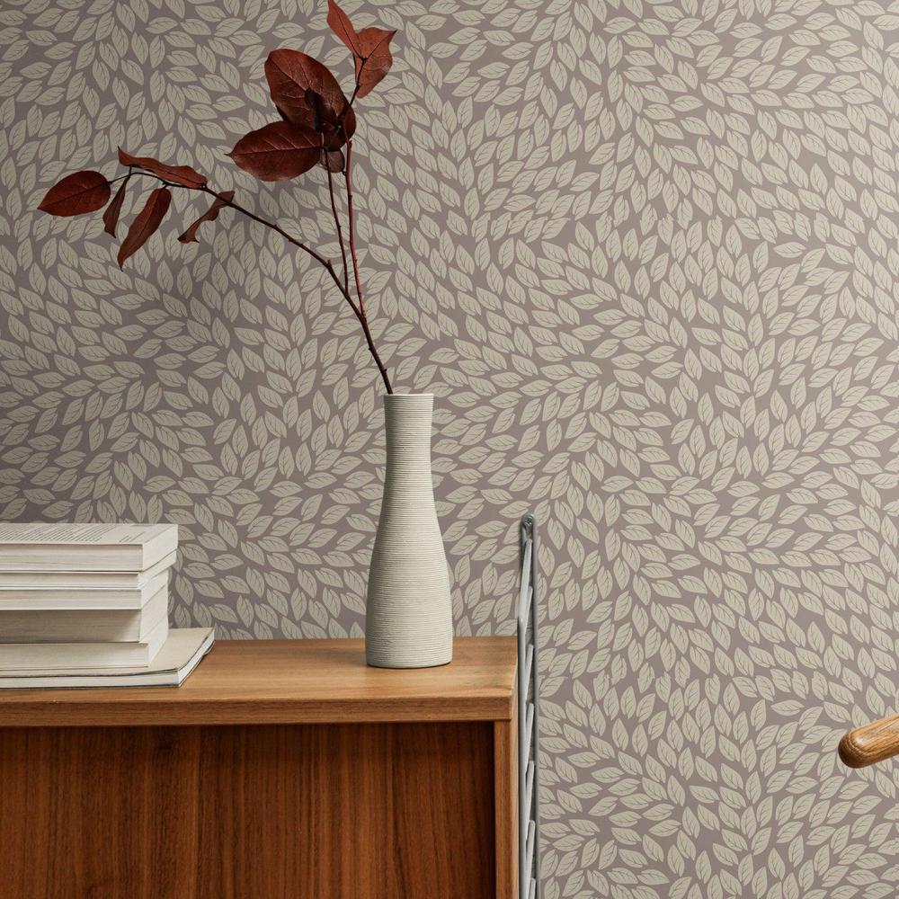 Falling Beige Leaves  Wallpaper - Image 2