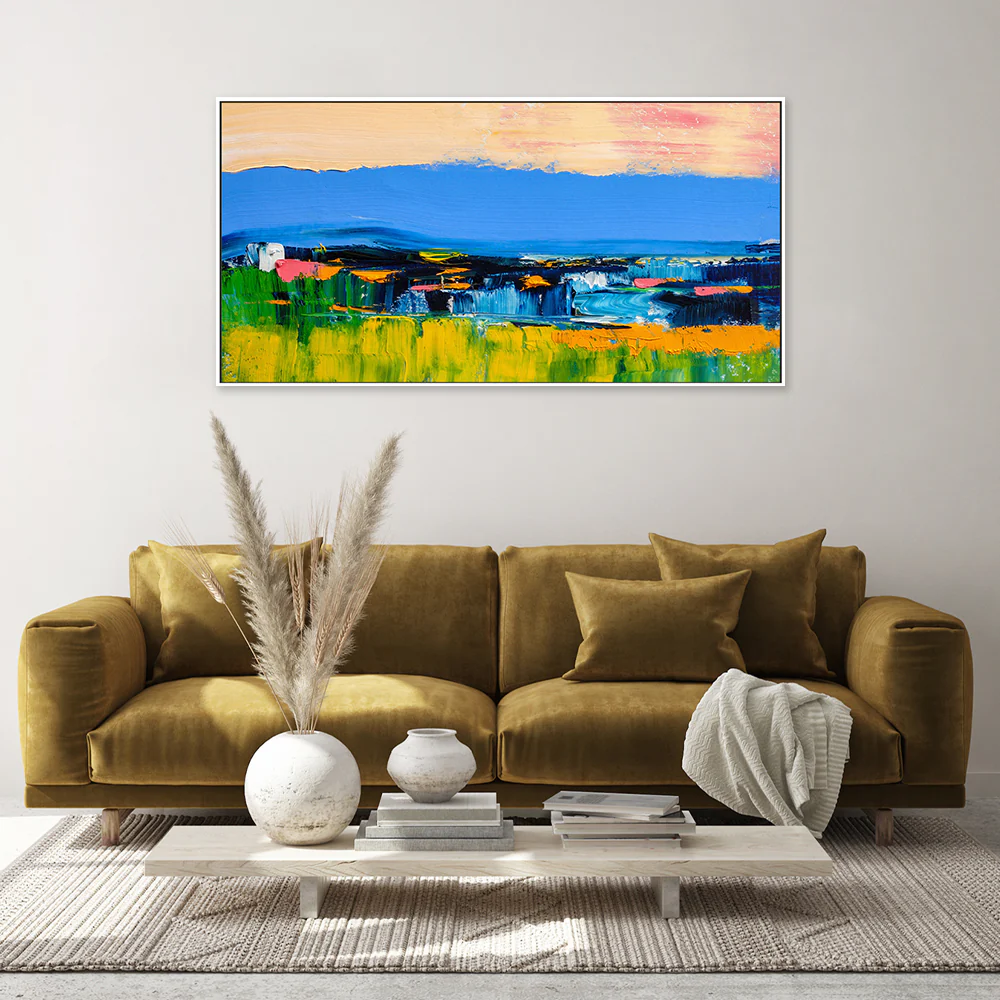 Far Beyond The Coloured Horizon, Style A, Hand-Painted Canvas - Image 2
