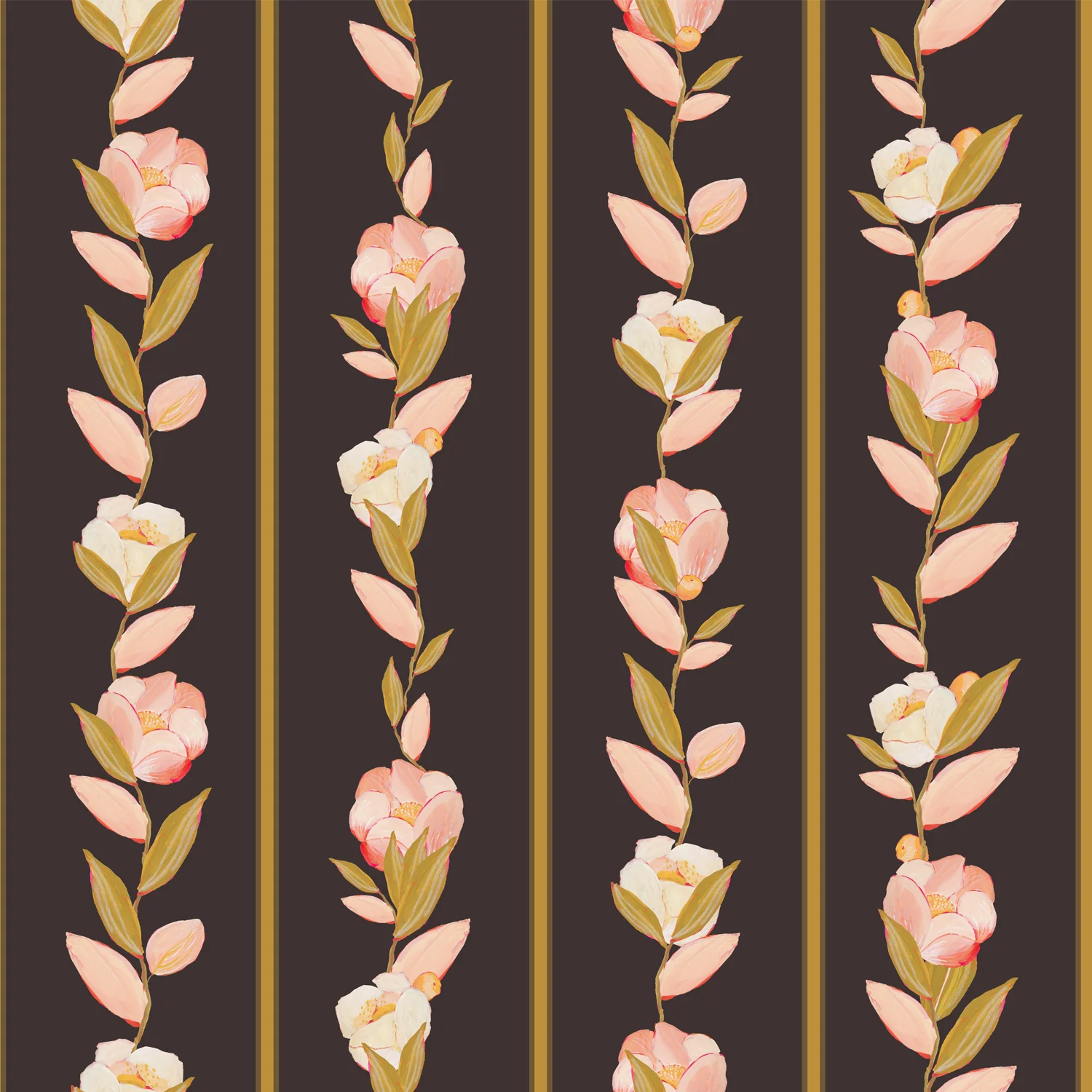 Farm House Stripes Black, Wallpaper - Image 3