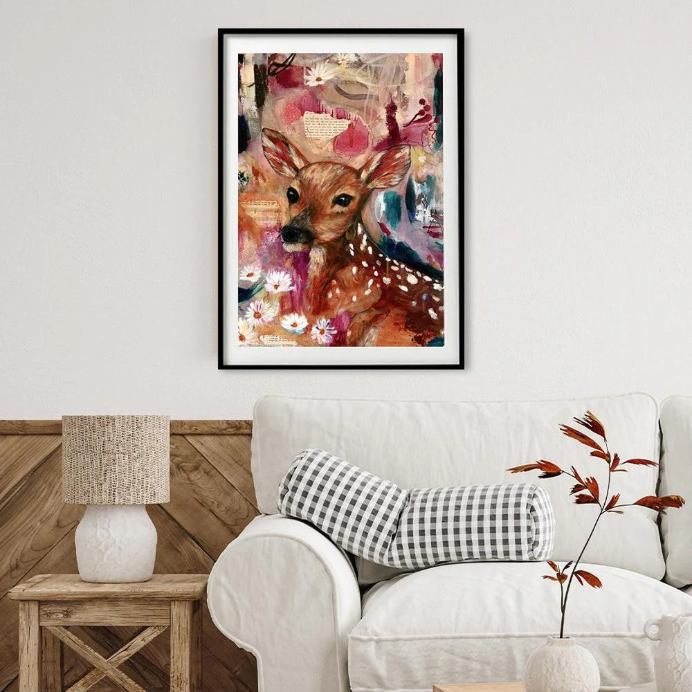 Fawn That You Tamed, Original Painting On Paper By Emily Birdsey - Image 3
