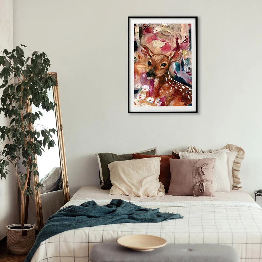 Fawn That You Tamed, Original Painting On Paper By Emily Birdsey - Image 4