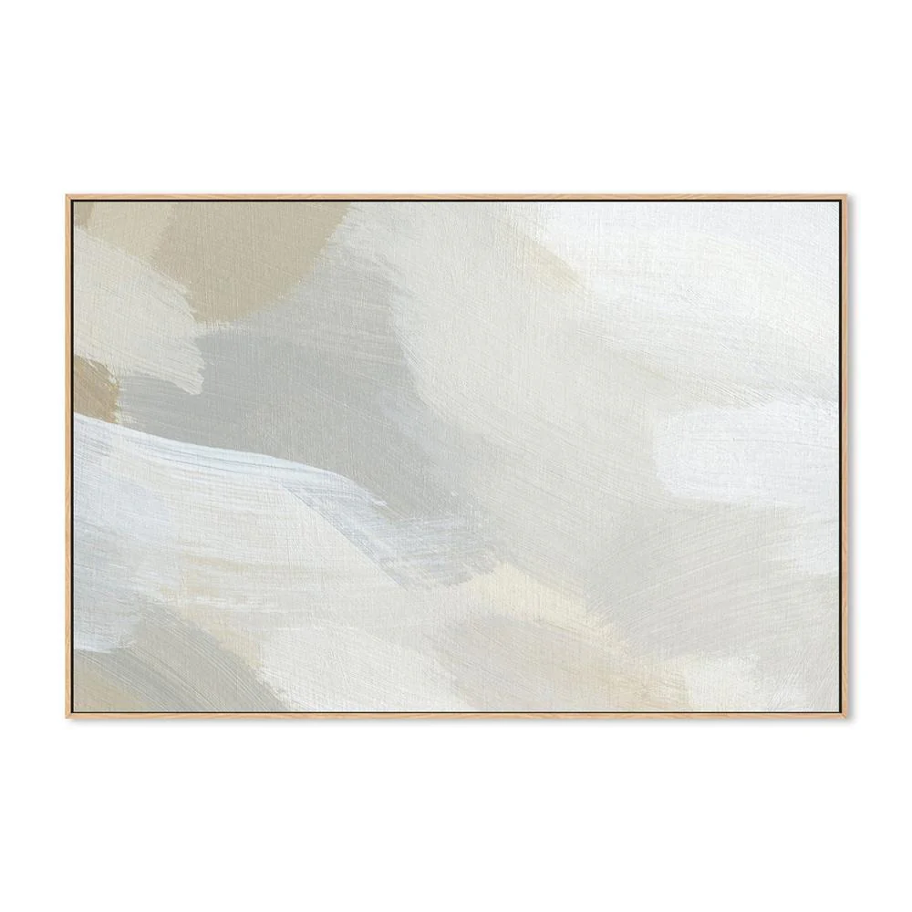 Feathery Clouds, Hand-Painted Canvas - Image 4
