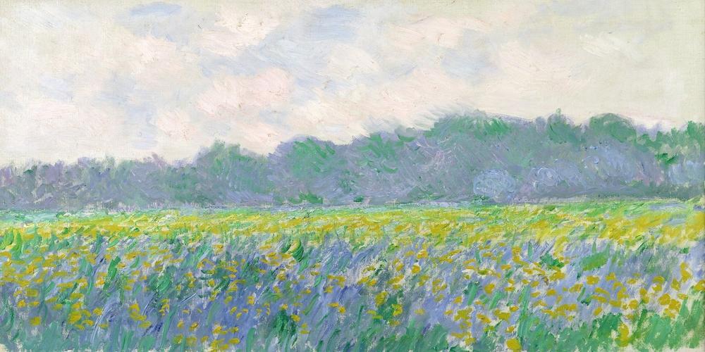 Field Of Yellow Irises At Giverny, By Monet - Image 3
