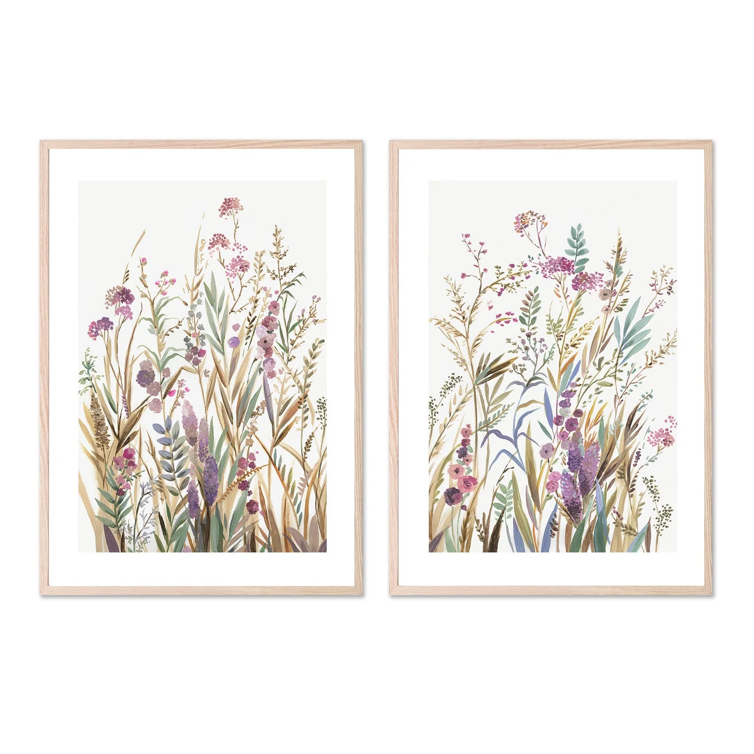 Fields Of Wild Pink, Style A & B, Set Of 2 - Image 6