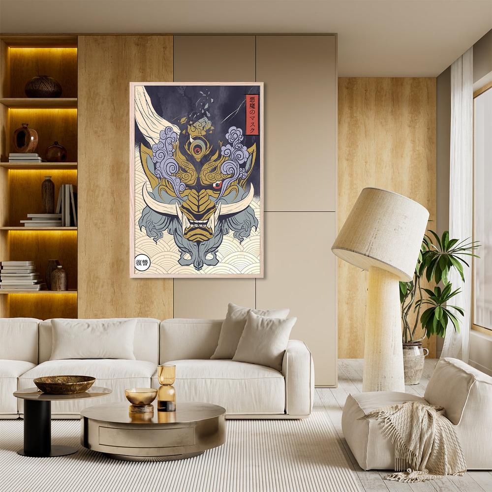 Fierce Japanese Demon Mask - Image 8
