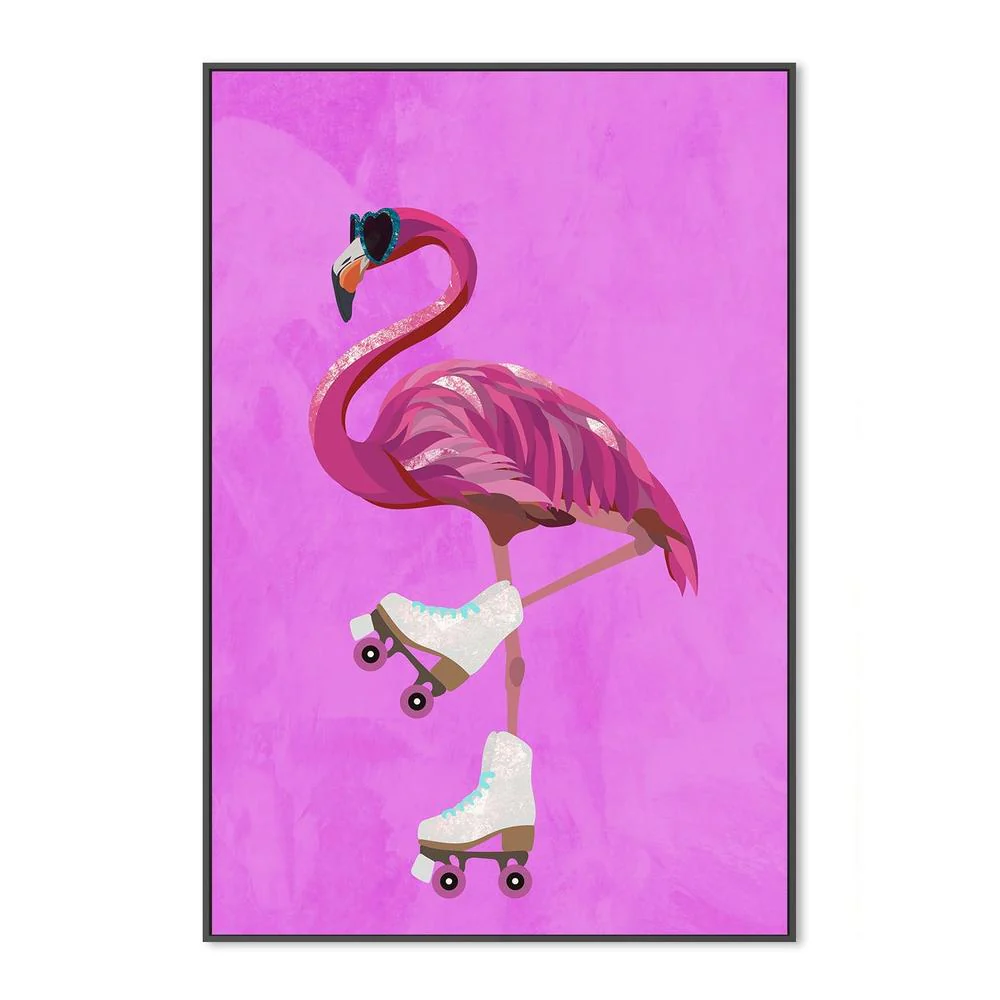 Flamingo Rollerskating - Image 3