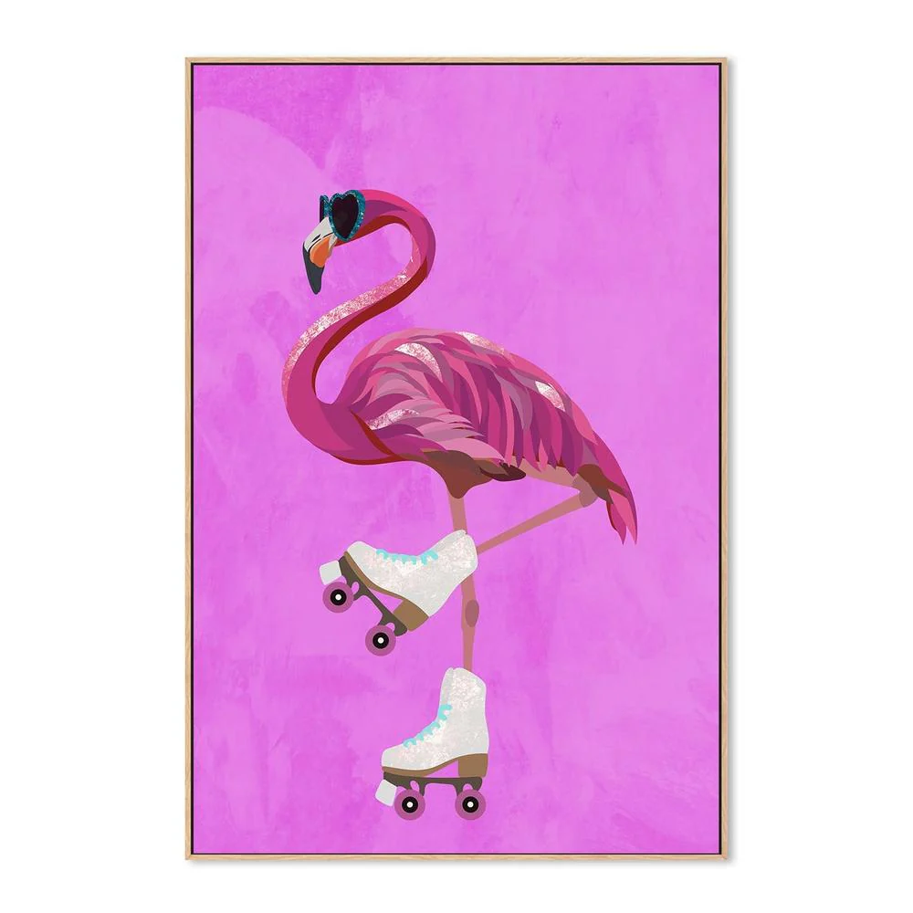 Flamingo Rollerskating - Image 4