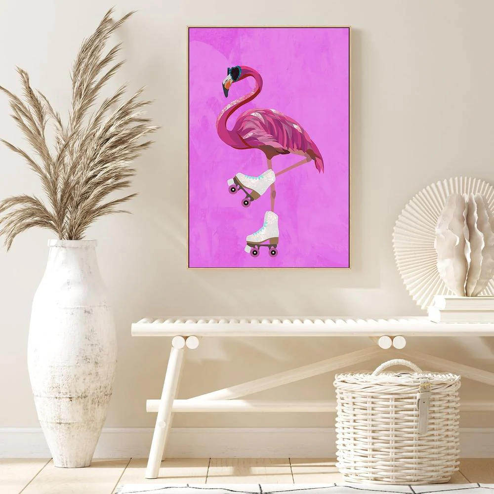 Flamingo Rollerskating - Image 7