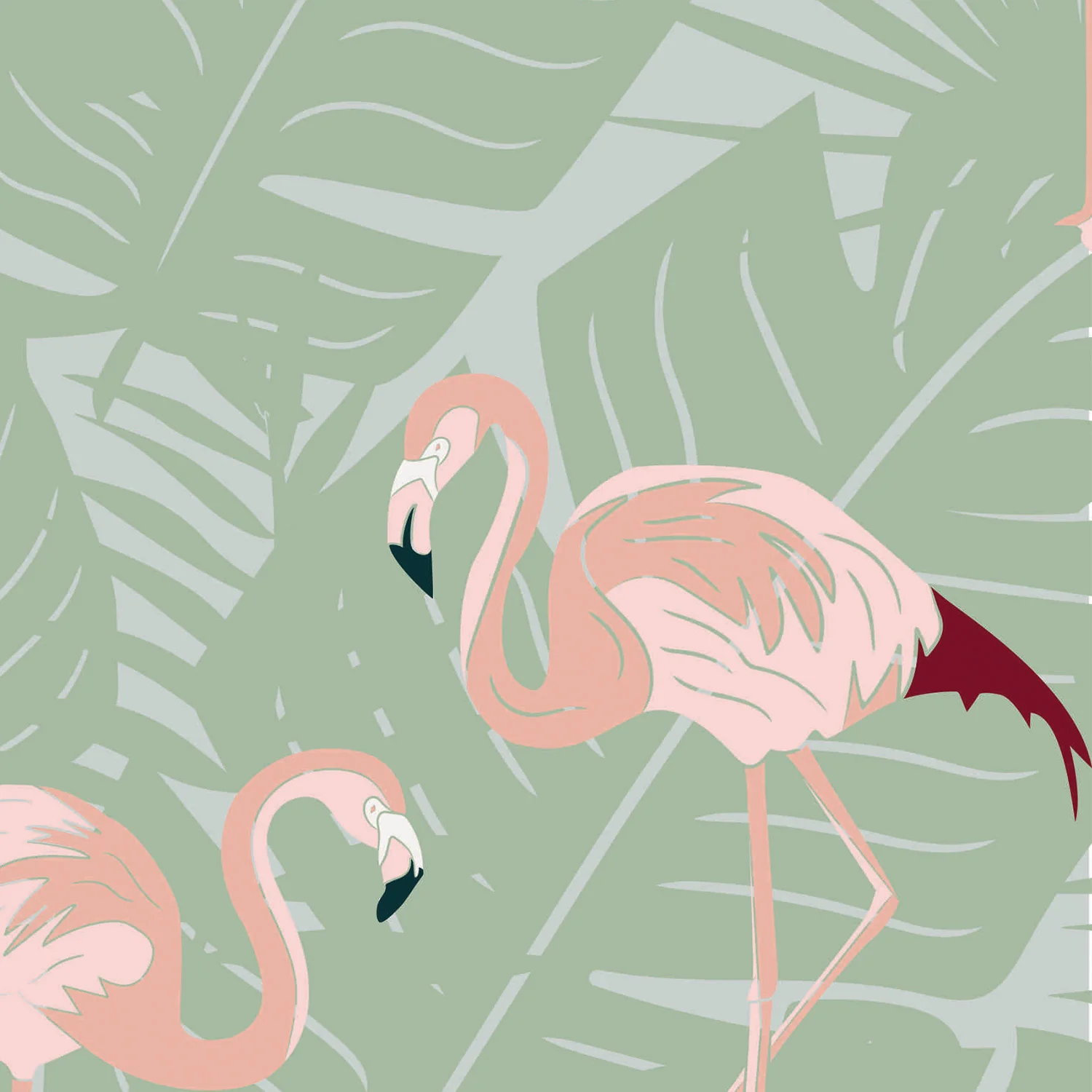 Flamingoes Sage - Image 3
