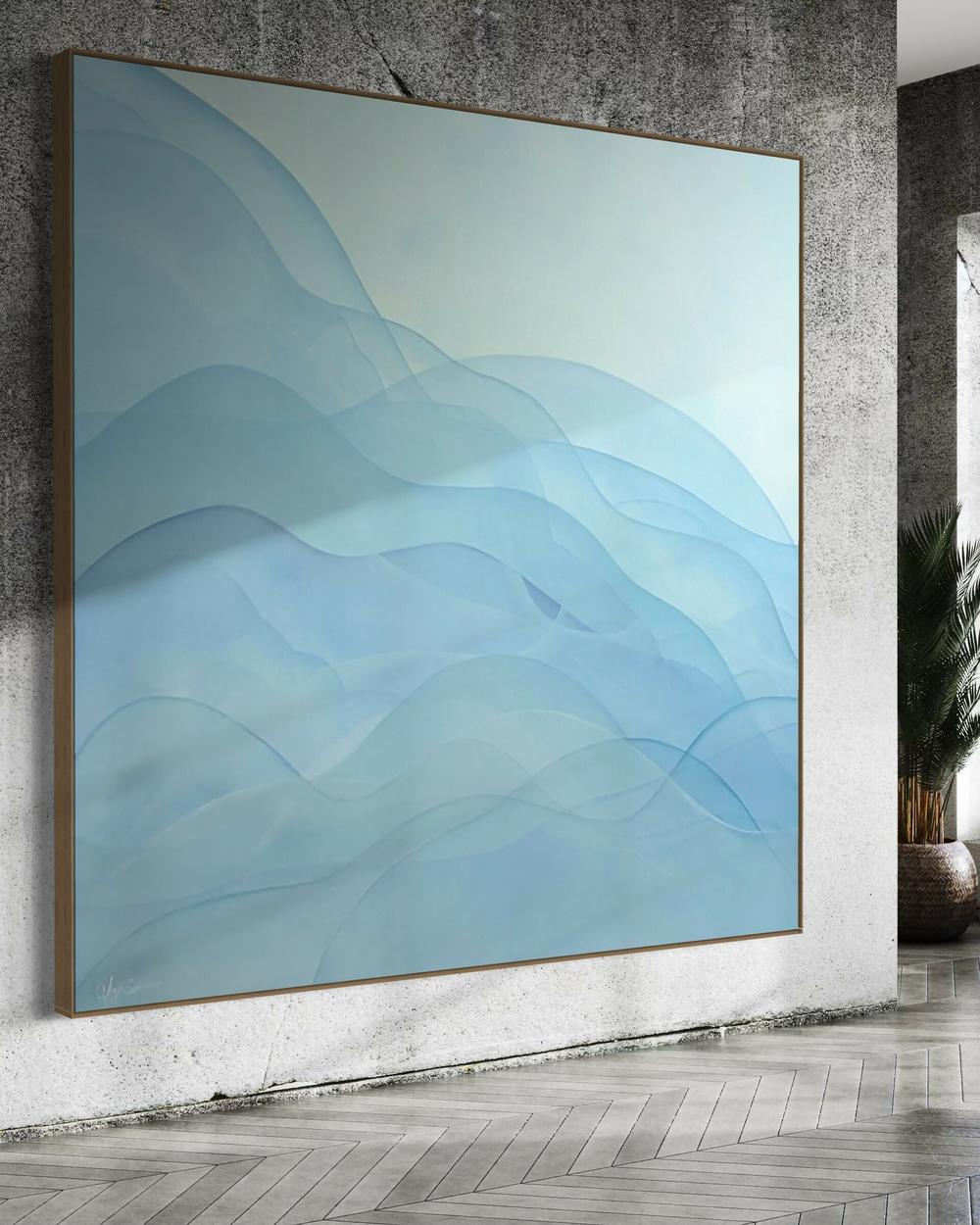 Floating in Tranquility , Original Artwork - Image 4